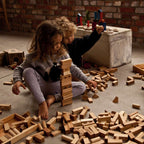 Wooden Blocks in a Bag – Natural, 50 Pieces