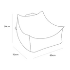 MeowBaby® Aesthetic Velvet Sako Bag Ecru