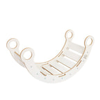 White Wooden Dream Rocker with Pillow and Slide - Small