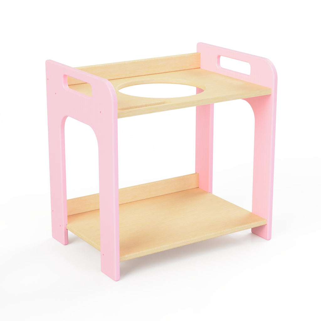 Montessori Wooden Washbasin With Storage for Kids - Small