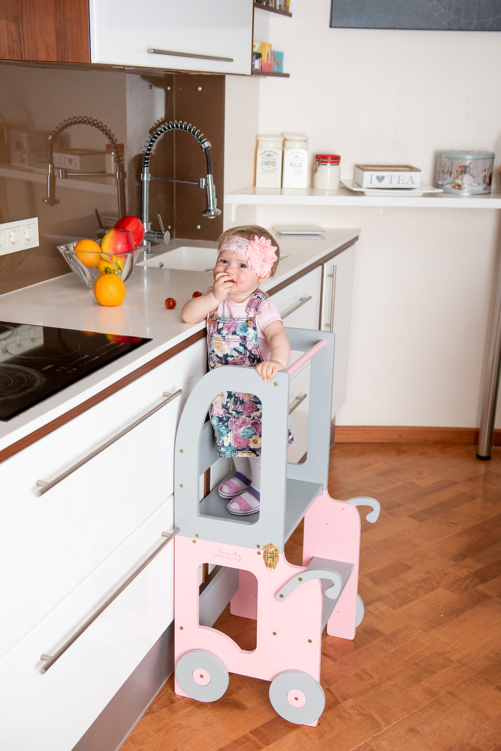 Family-scl köögiabiline/õppelaud kärudega