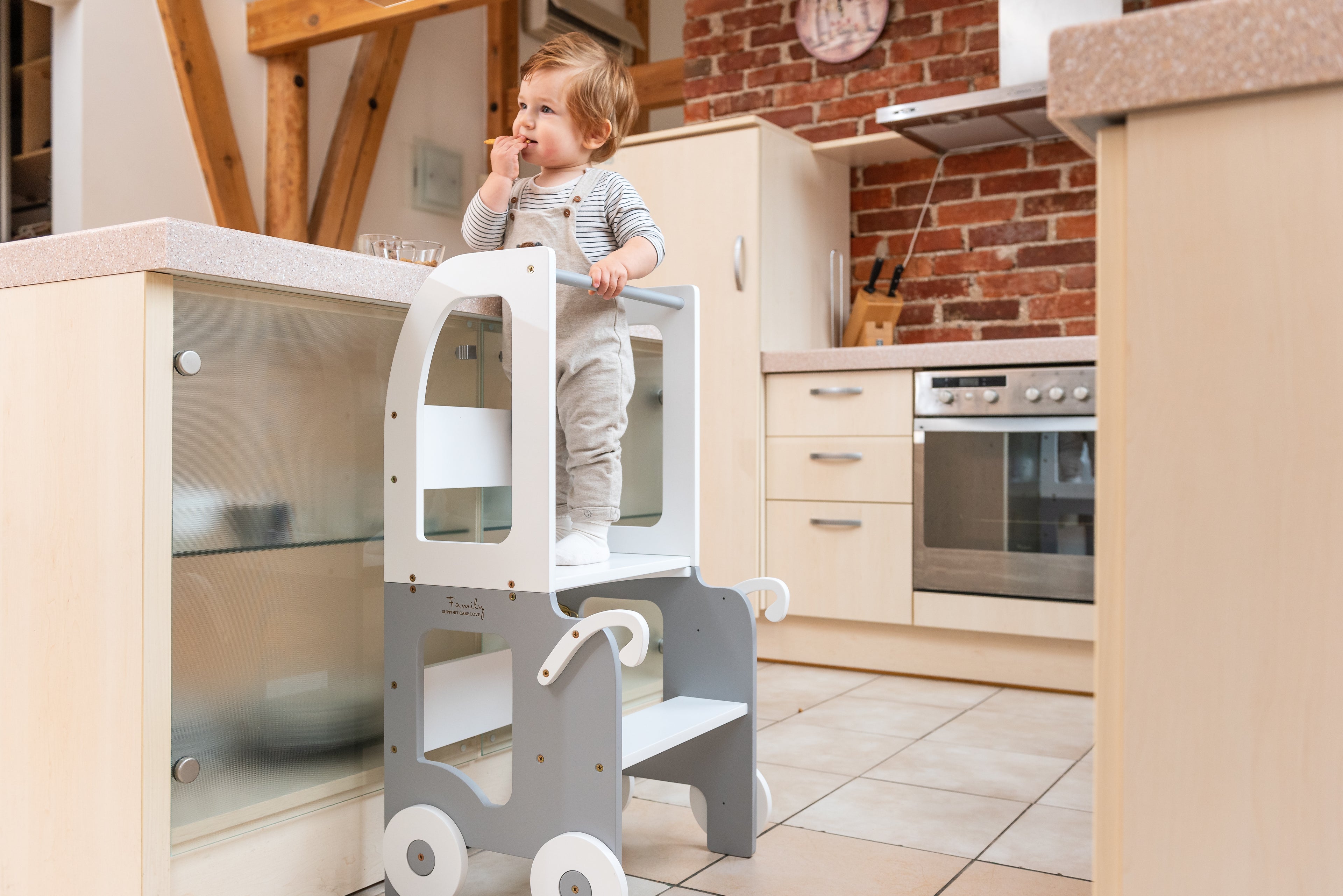 Family-scl köögiabiline/õppelaud kärudega