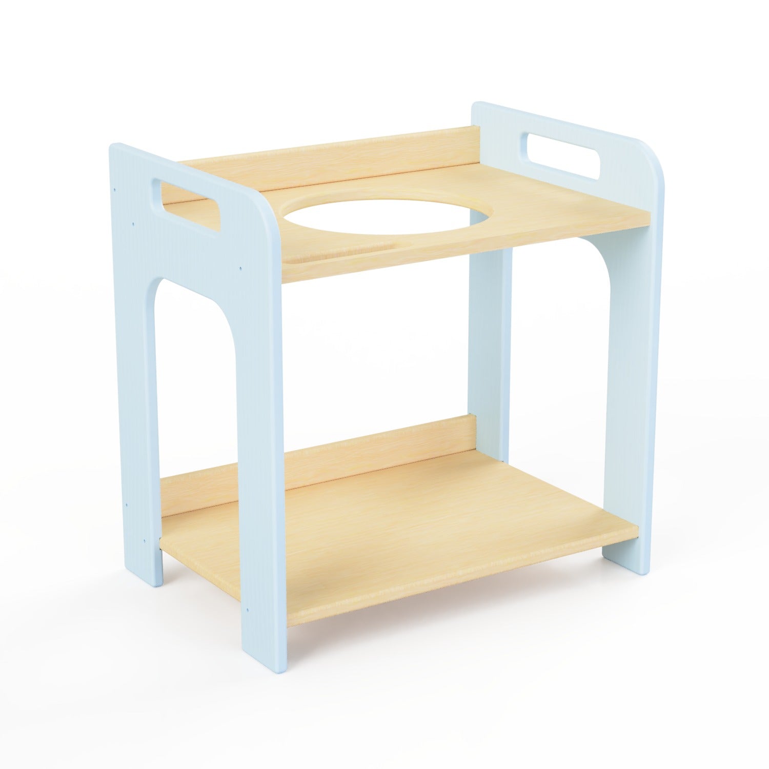 Montessori Wooden Washbasin With Storage for Kids - Small