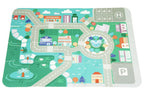 Wooden Blocks + Base City Set, 121 Pieces