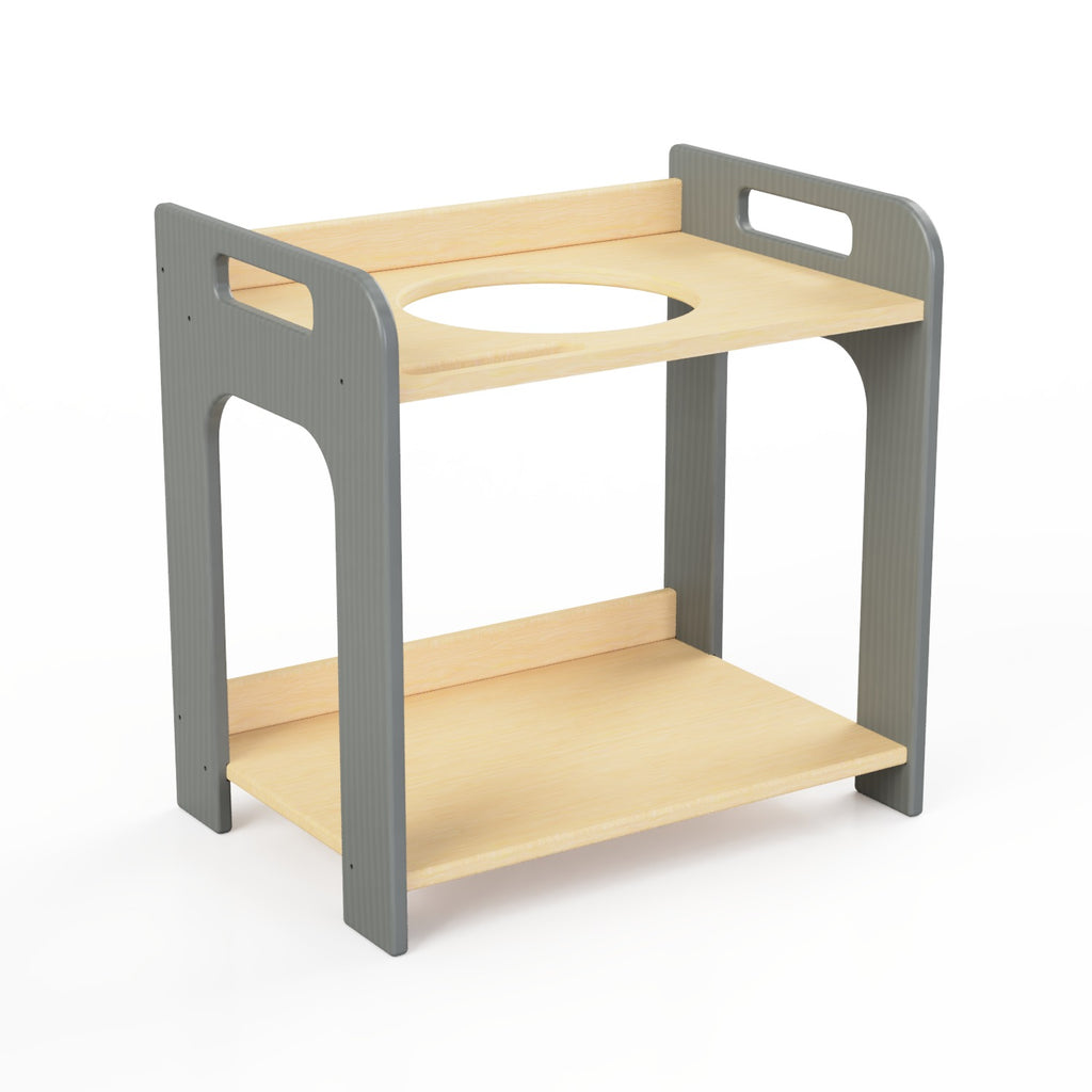 Montessori Wooden Washbasin With Storage for Kids - Small