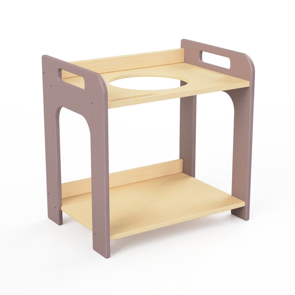 Montessori Wooden Washbasin With Storage for Kids - Small