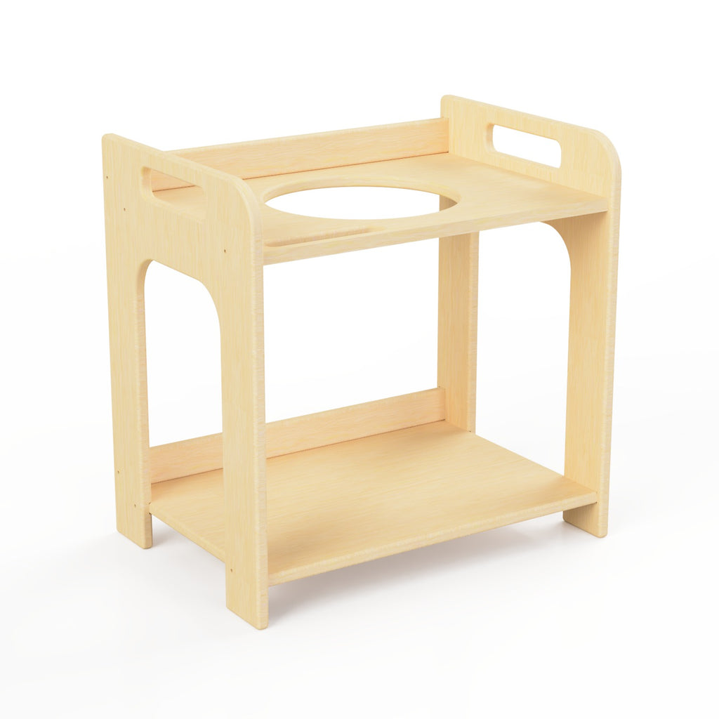 Montessori Wooden Washbasin With Storage for Kids - Small