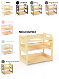 Montessori Wooden Washbasin With Storage for Kids - Large