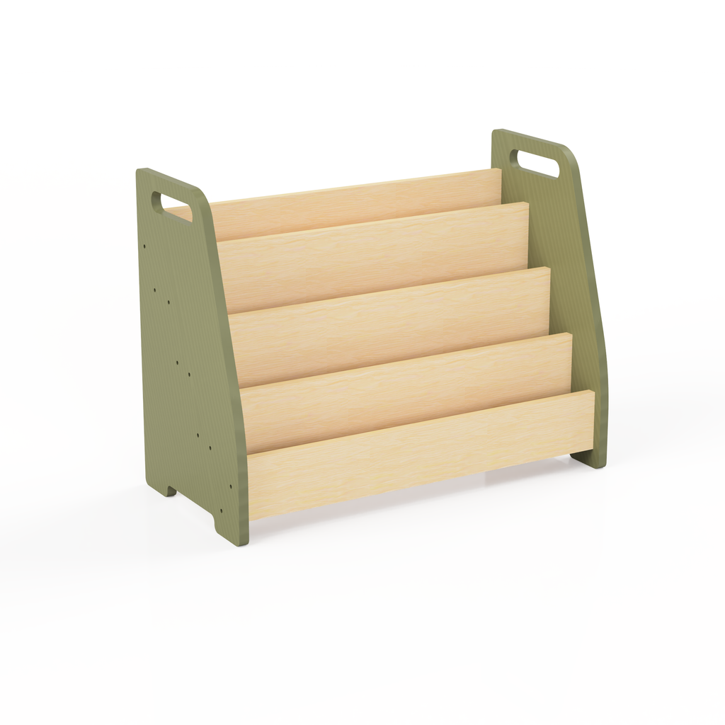 Montessori Wooden Front Facing Book Display For Kids