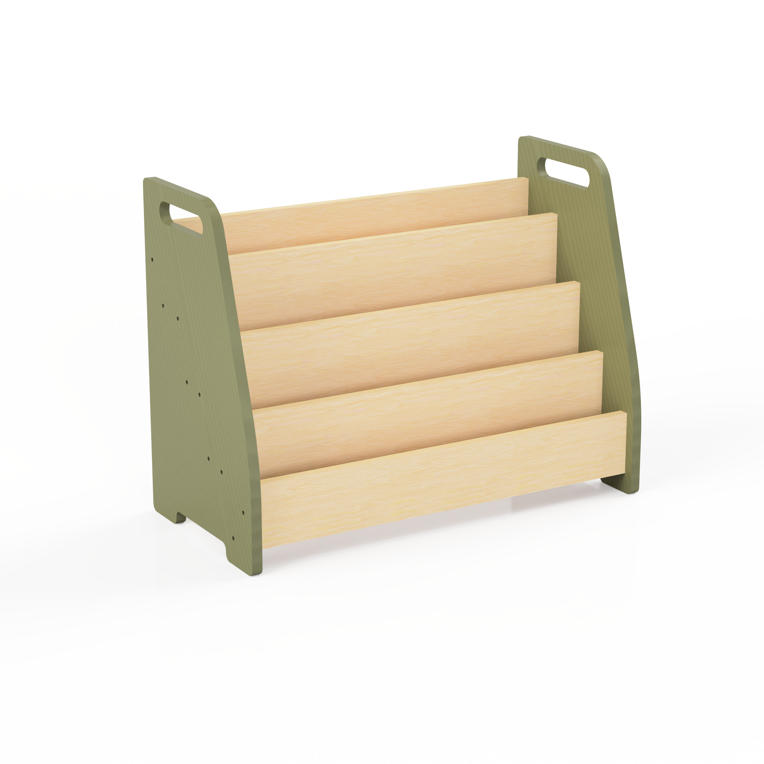 Montessori Wooden Front Facing Book Display For Kids