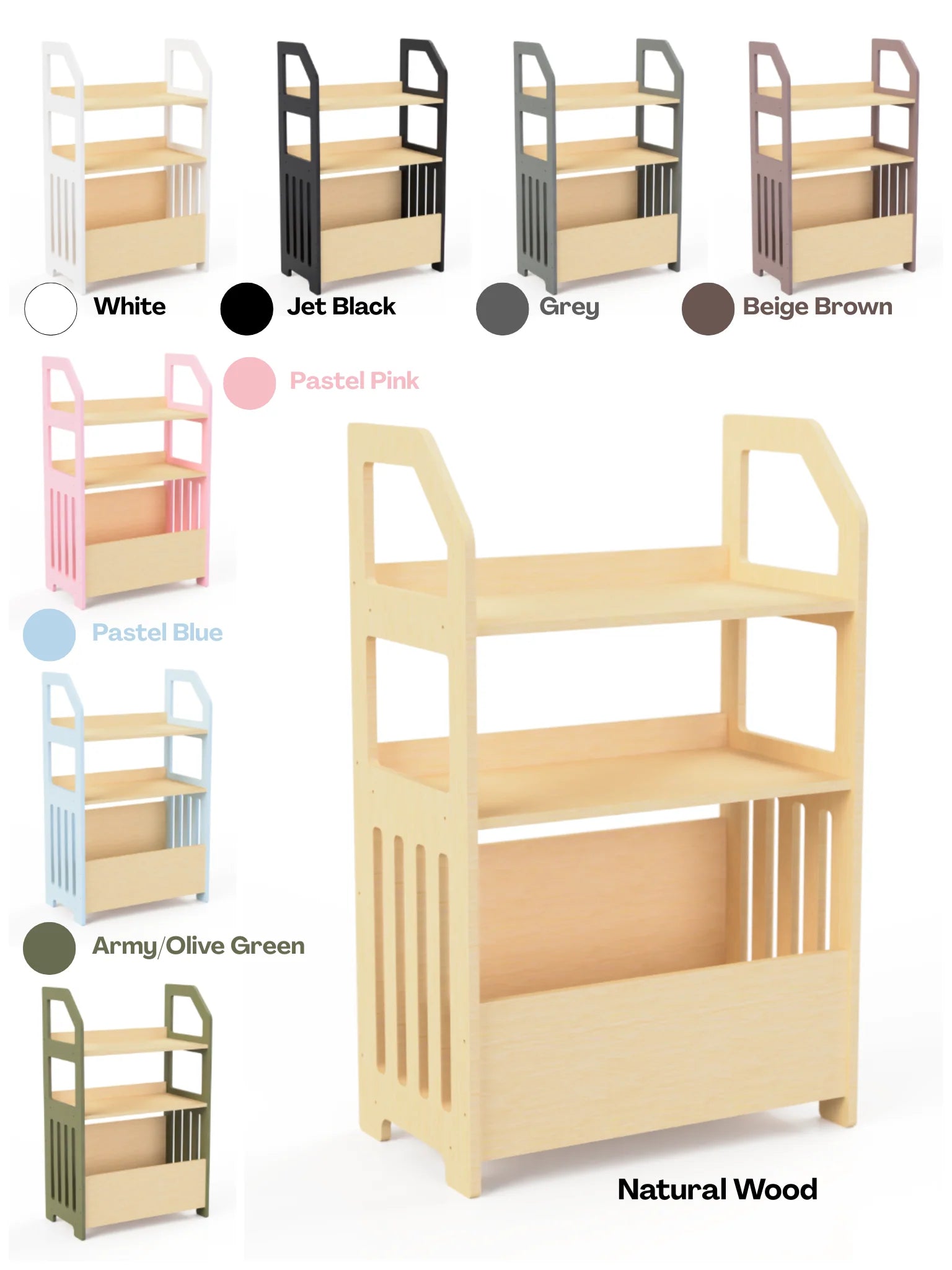 Montessori Wooden Shelf for Kids