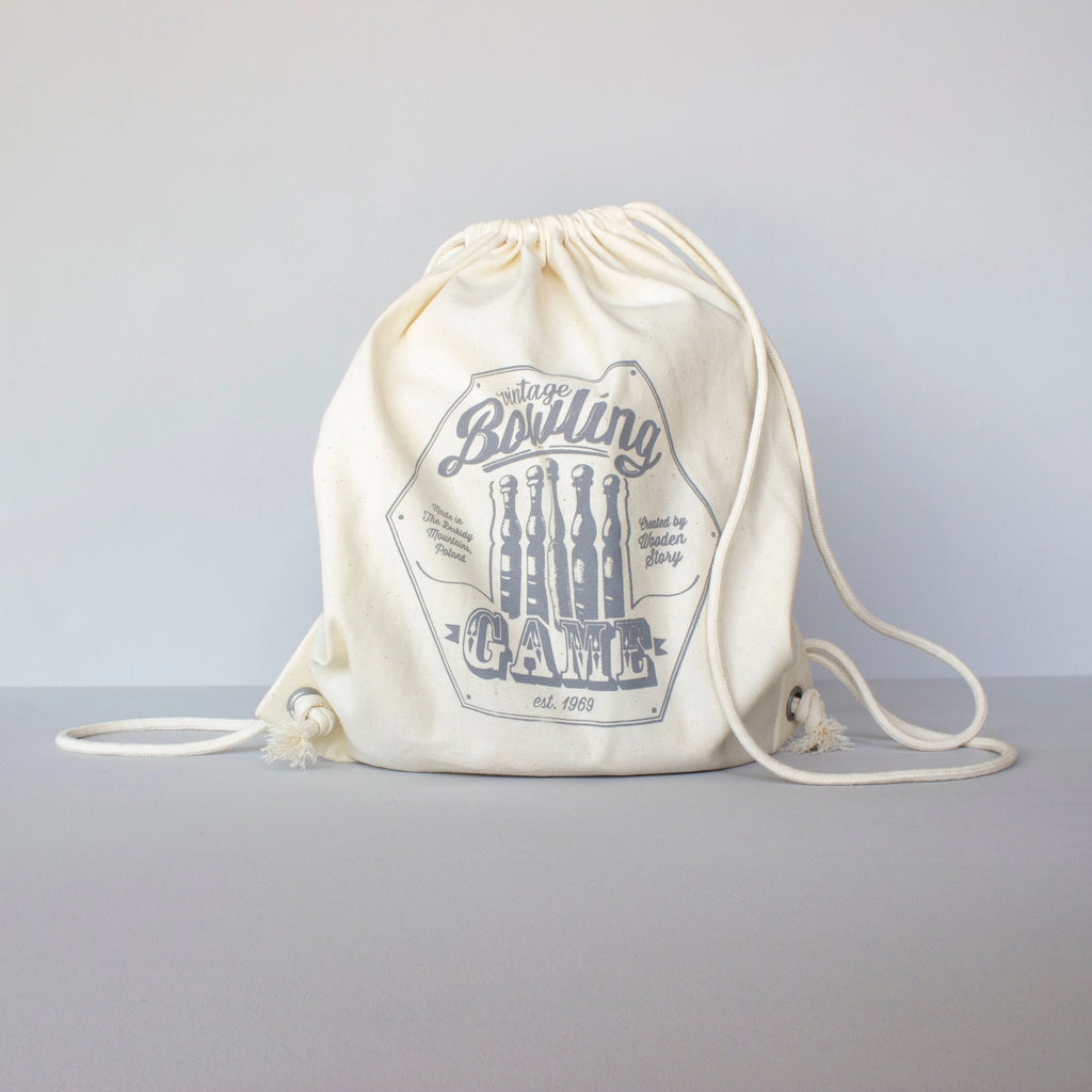 Wooden Bowling Pins - Blue