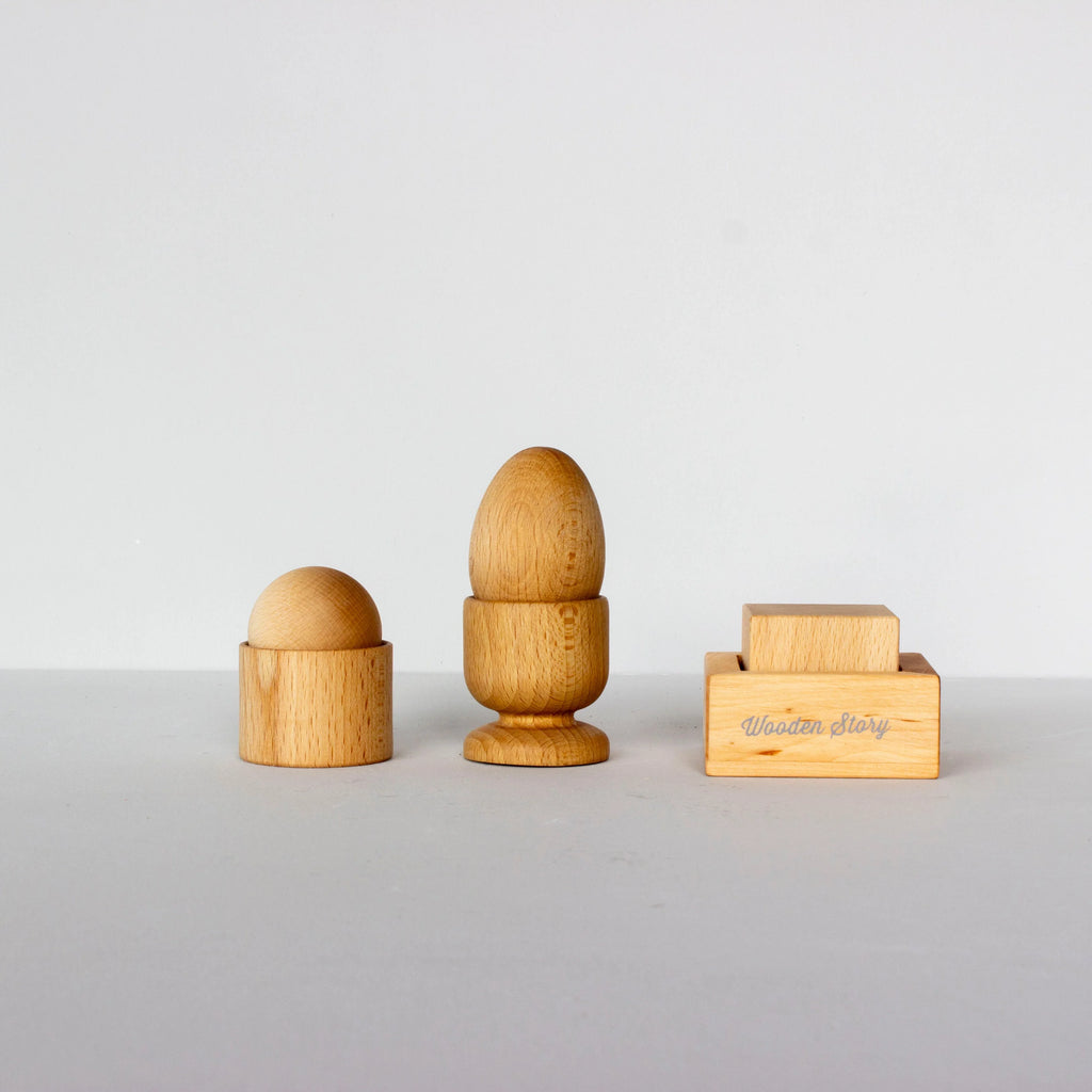 Montessori Egg, Ball and Square Set