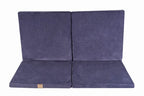 Play Mat for Kids - Square Blue-Grey Velvet