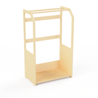 Montessori Wooden Clothes Drying Rack with Storage for Kids