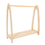 Arched Clothing Rack For Children - Large Natural Wood