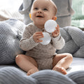Baby Nest & Play Mat With Crib Bumper Braid - Grey