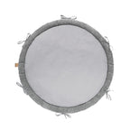 Baby Nest & Play Mat With Crib Bumper Braid - Grey