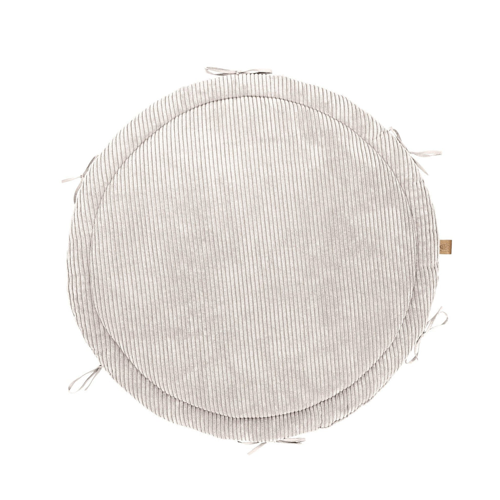 Baby Nest & Play Mat With Crib Bumper Braid - Vanilla