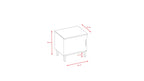 Bedside Table Kubi - Grey