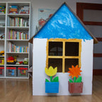 Cardboard DIY House for Kids