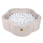 Foam Baby Ball Pit - Aesthetic Ecru Flower