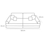 Indoor/Outdoor Outzy Pocket Sofa For Children - Cloudberry Sky Blue