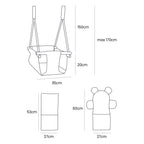 Indoor Baby Swing, Teddy - Ecru