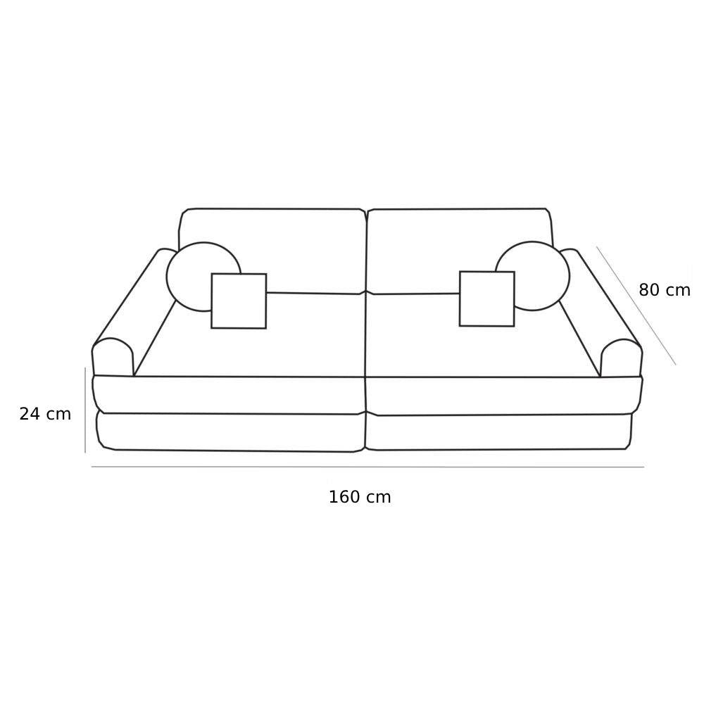 Large Modular Sofa for Kids - Premium Boucle, White