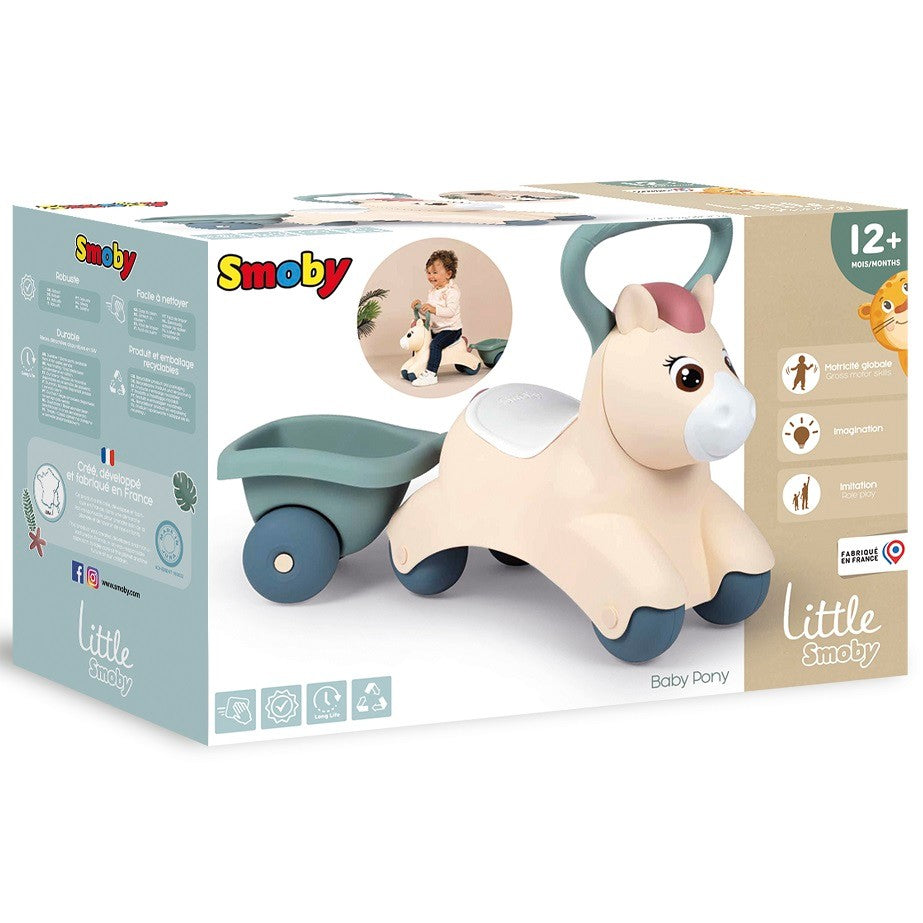Little First Ride-On Pony with Trailer