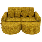 Medium Modular Sofa for Kids - Tangle Honey Mustard Plus