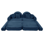 Medium Modular Sofa for Kids - Churros Blue Plus