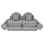 Medium Modular Sofa for Kids - Churros Moon Grey Plus