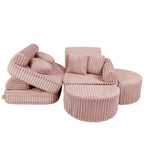Medium Modular Sofa for Kids - Churros Pink Plus