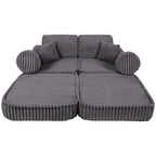 Medium Modular Sofa for Kids - Churros Jurassic Grey