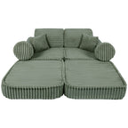 Medium Modular Sofa for Kids - Churros Sage Green