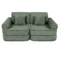 Medium Modular Sofa for Kids - Churros Sage Green