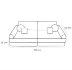 Medium Modular Sofa for Kids - Churros Forest Green