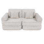 Medium Modular Sofa for Kids - Churros White