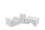 MeowBaby® Bearly Shape Set with 3 Elements - White