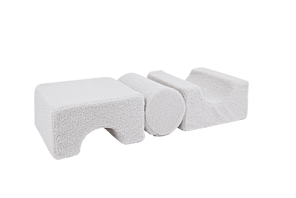 MeowBaby® Bearly Shape Set with 3 Elements - White