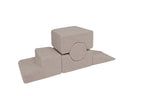 MeowBaby® Bearly Shape Set with 5 Elements - Gray
