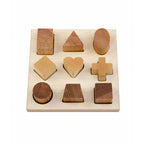 Wooden Shape Sorting Blocks - Natural