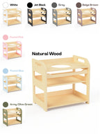 Montessori Wooden Washbasin With Storage for Kids - Small