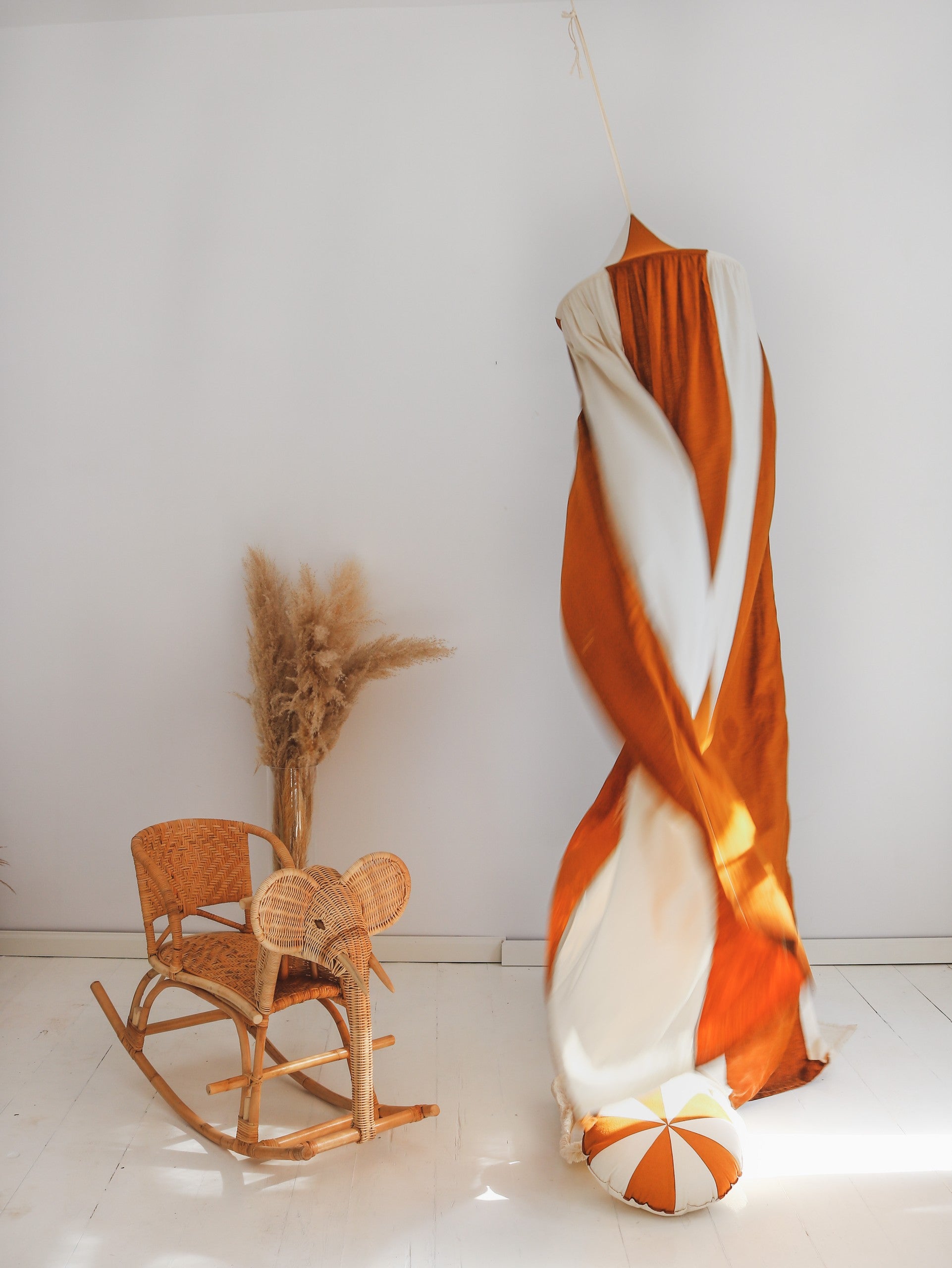 Organic Cotton and Linen Canopy - Caramel Circus