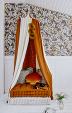 Organic Cotton and Linen Canopy - Caramel Circus