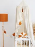 Organic Cotton and Linen Canopy - Cream Circus
