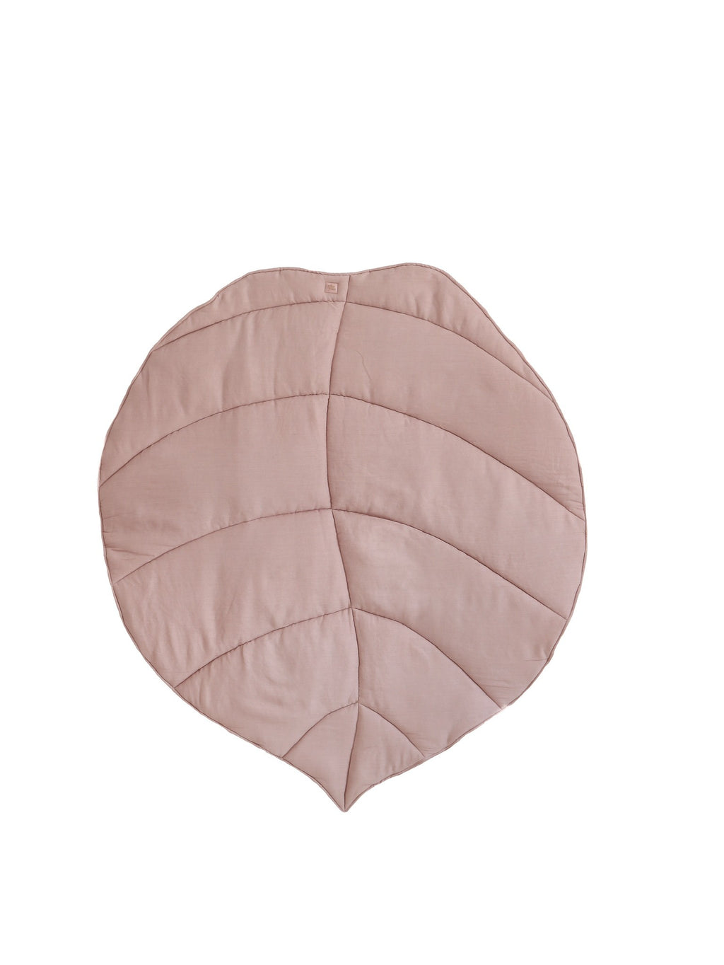Organic Cotton and Linen Leaf Playmat - Powder Pink