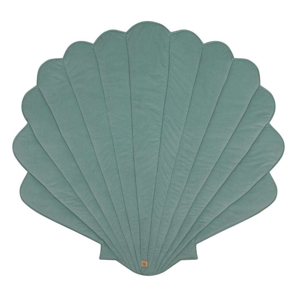 Organic Cotton and Velvet Shell Playmat - Mint