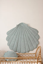 Organic Cotton and Velvet Shell Playmat - Mint